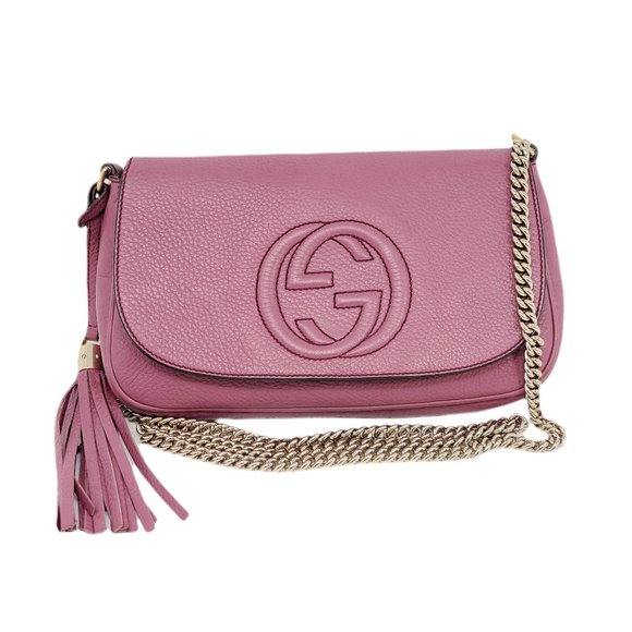 Gucci Handbags - Auth Gucci Soho on Chain Crossbody Bag